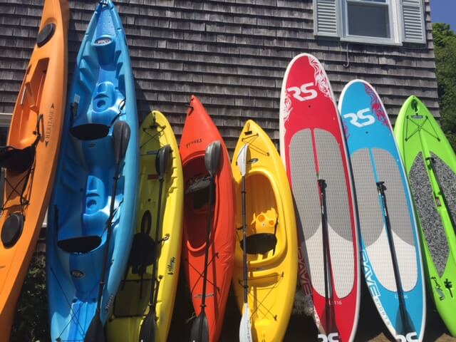 kayaks and paddleboards
